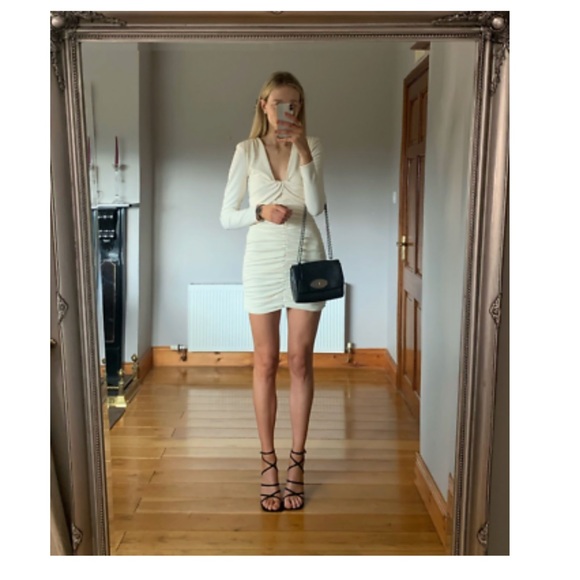 {Zara} Draped Long Sleeve Dress • L - Picture 12 of 16